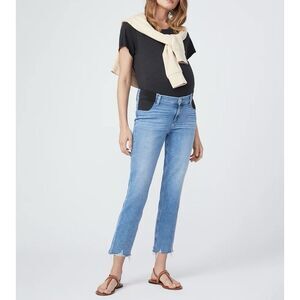 PAIGE Light Blue Straight Leg Jeans